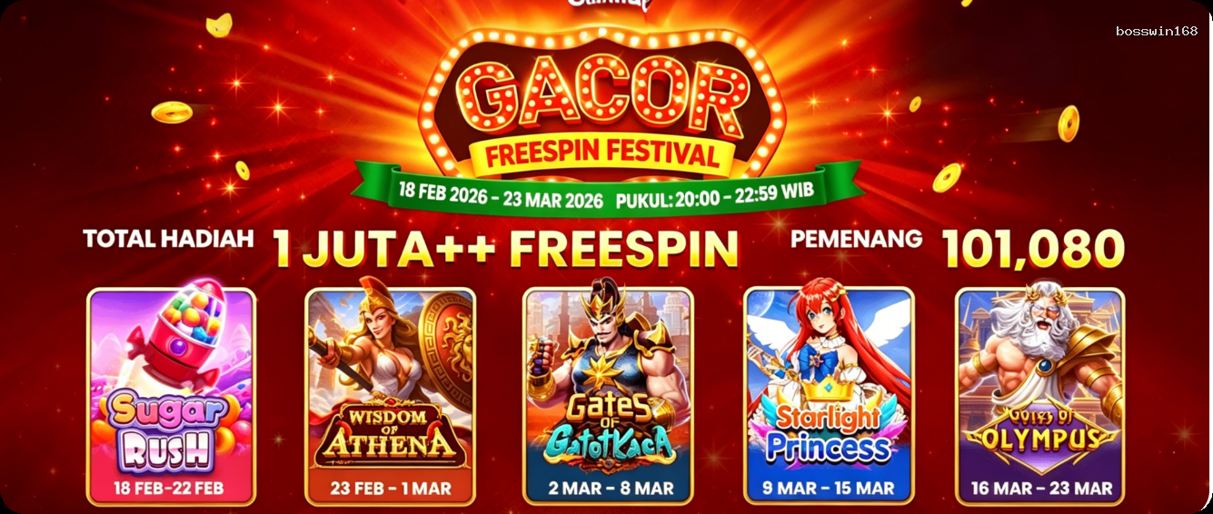 Login bosswin168 Sekarang Bonus Melimpah